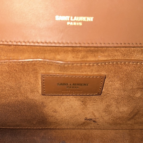 Saint Laurent Paris Kate tassel monogram medium brown leather chain shoulder bag - Picture 10 of 12